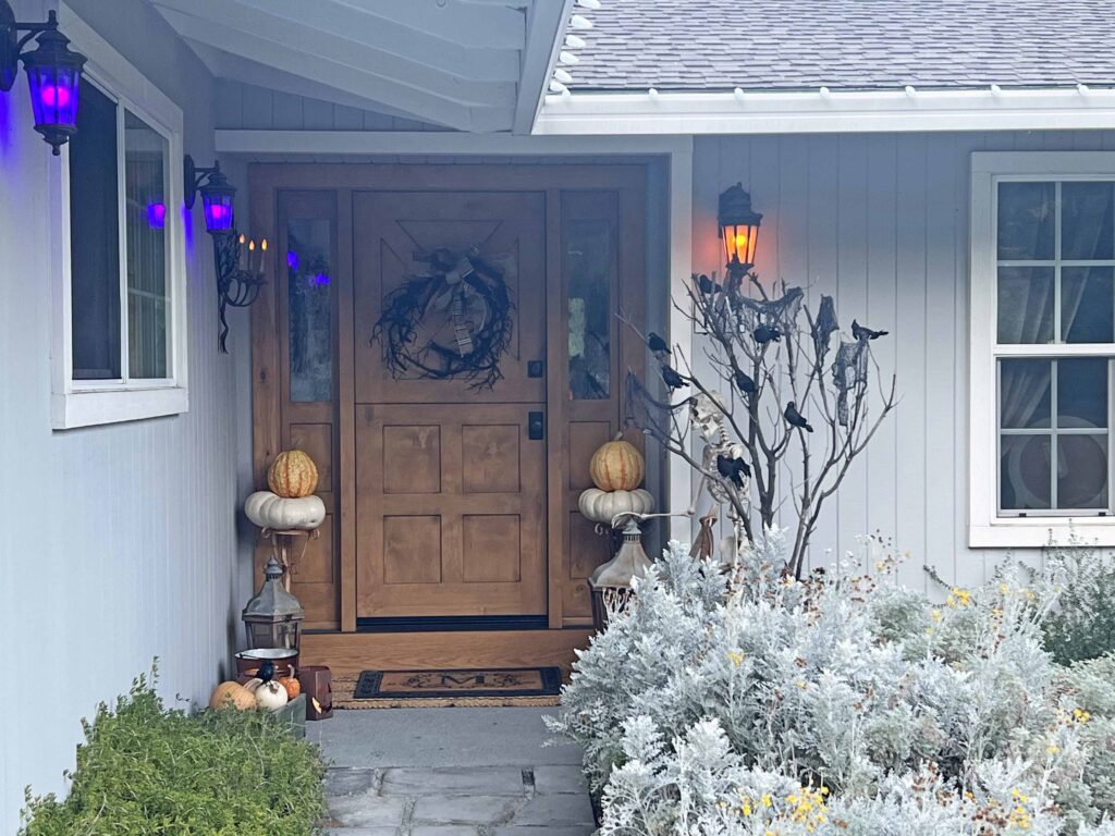 halloween outdoor decor details