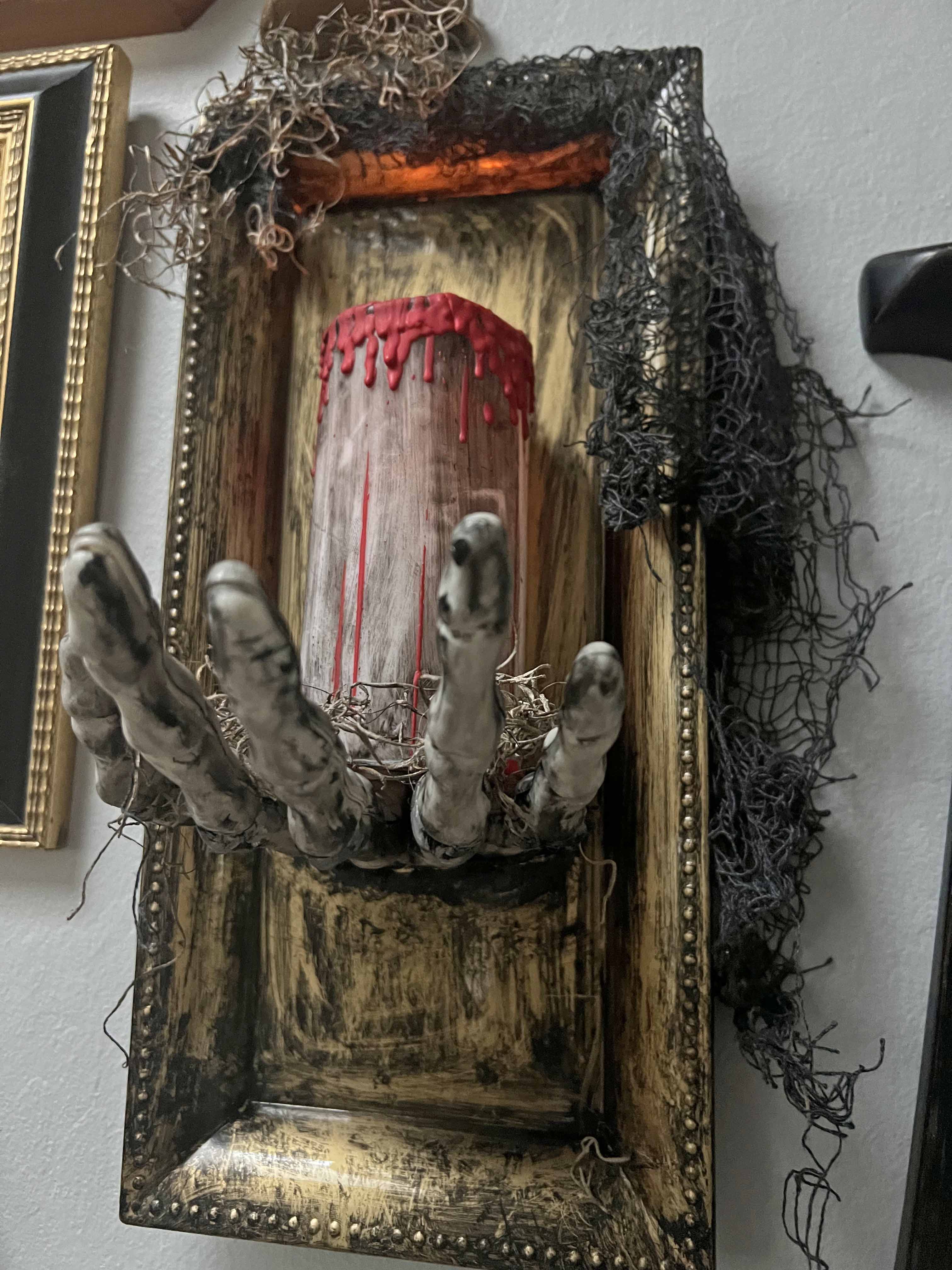 DIY Halloween Sconce