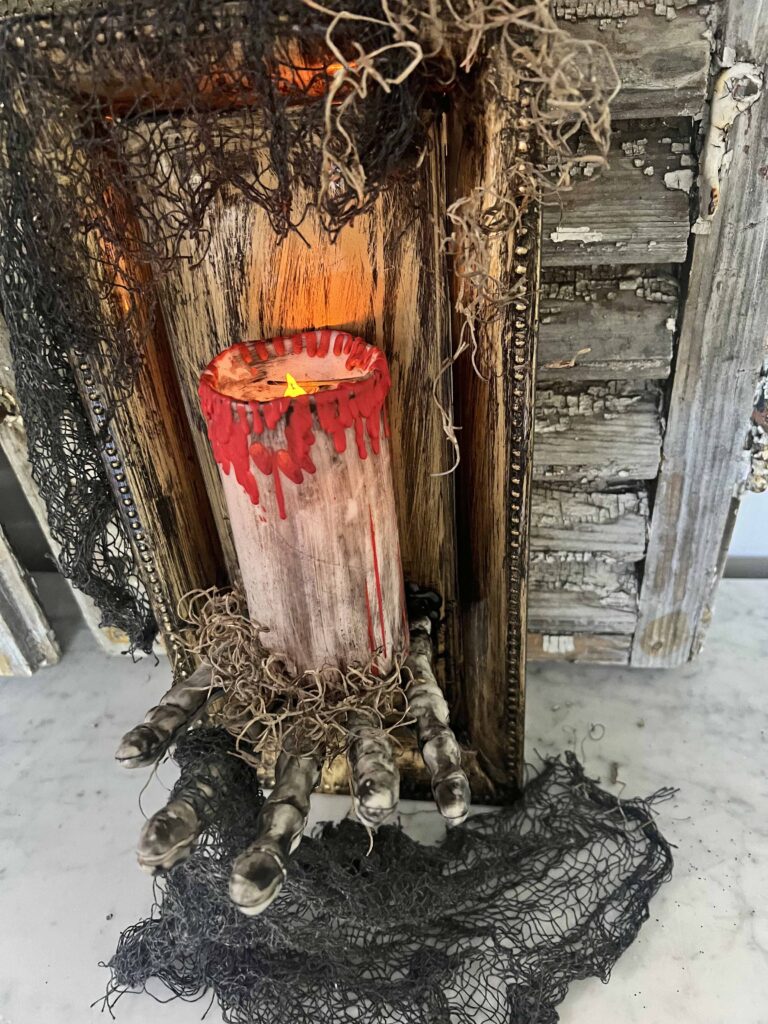 DIY Halloween Sconce