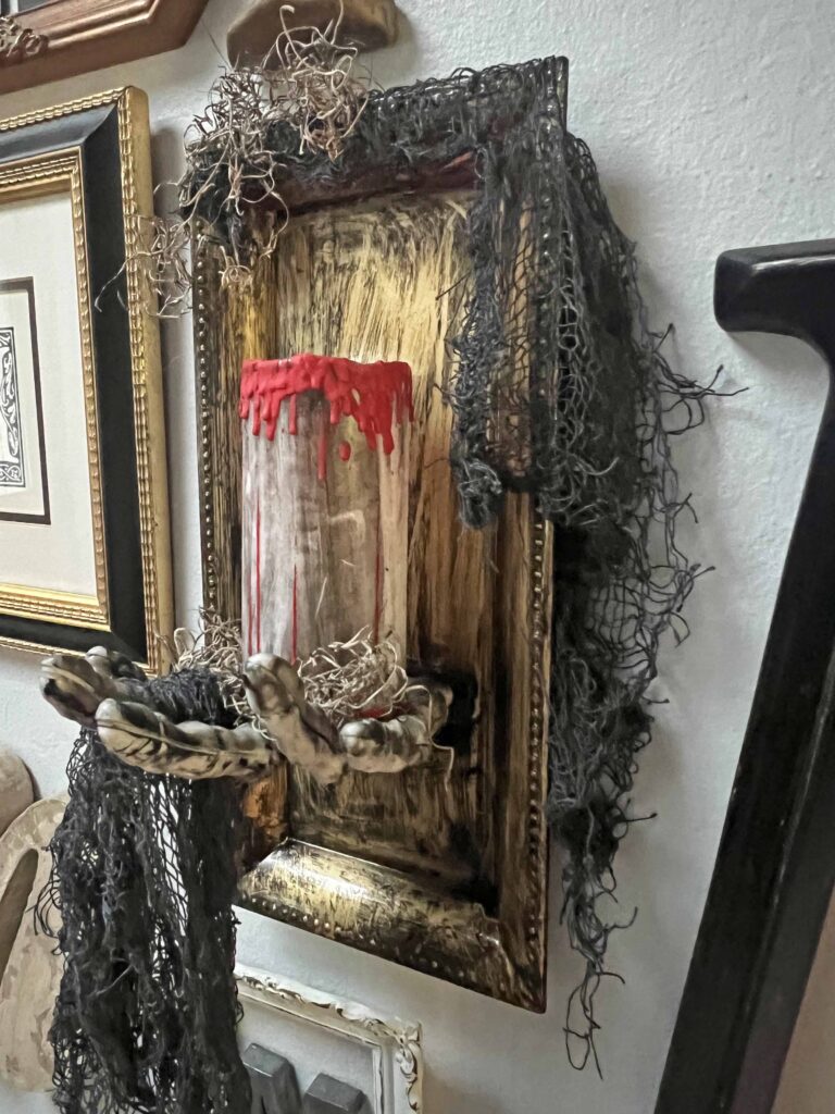 DIY Halloween Sconce