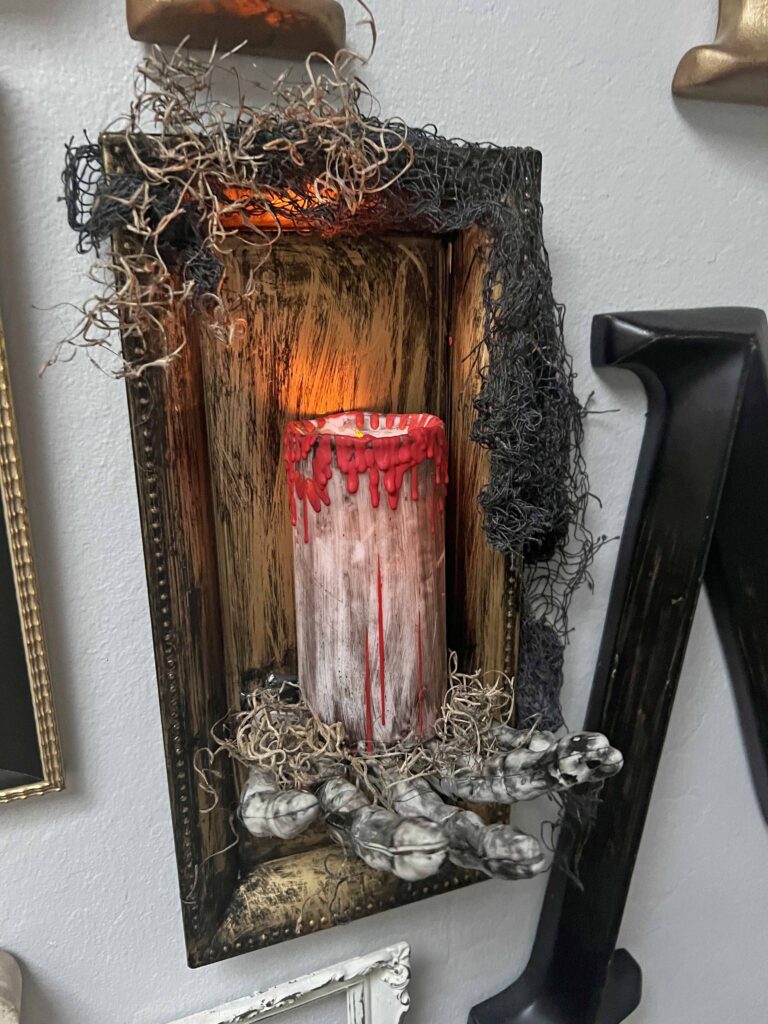 DIY Halloween Sconce