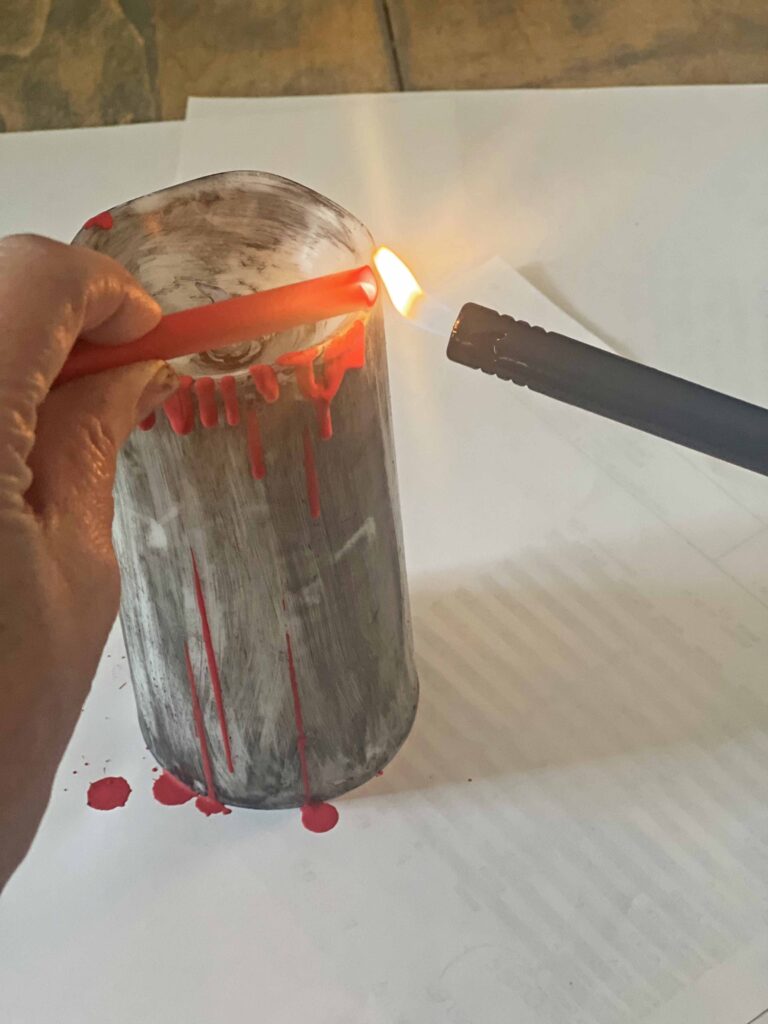 DIY Halloween Sconce