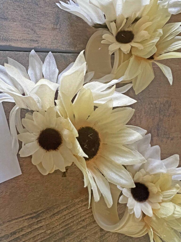 sunflower napkin ring DIY