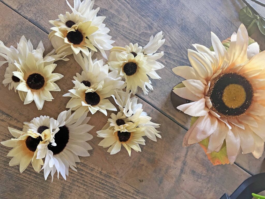 sunflower napkin ring DIY