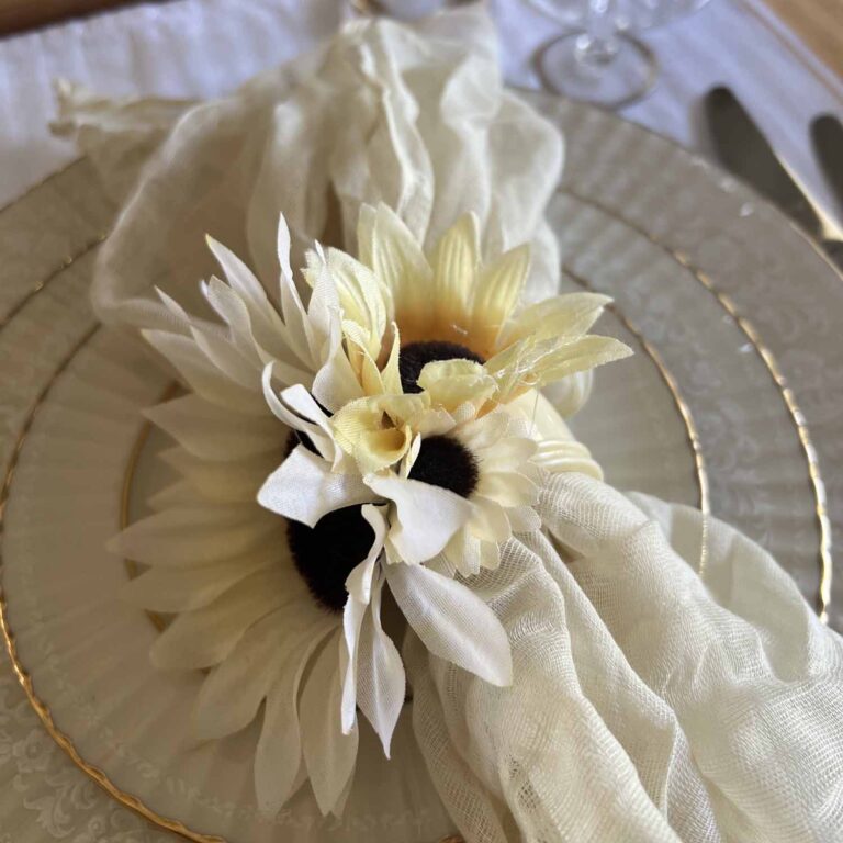 Sunflower Napkin Ring DIY