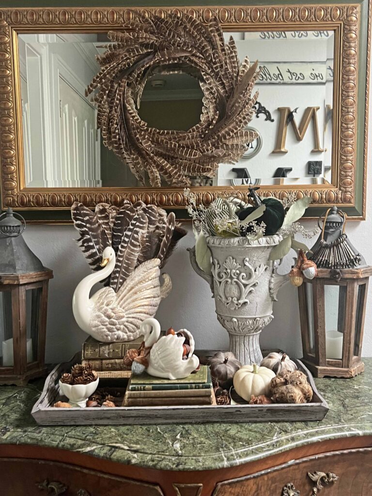 swan fall decor
