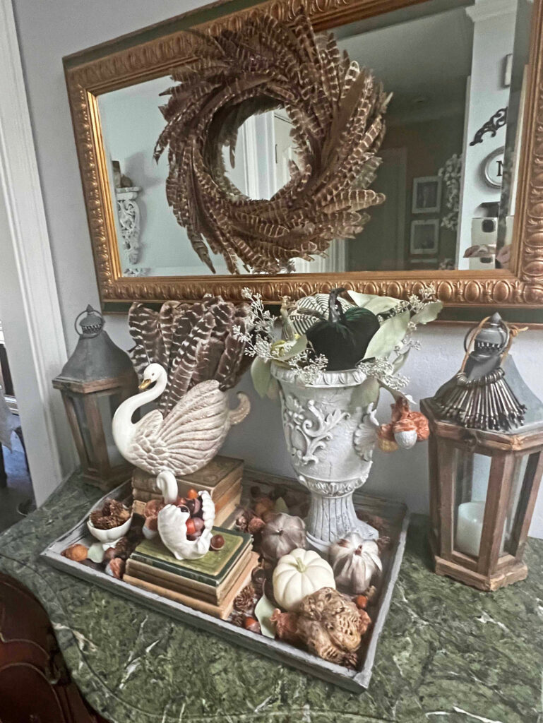 swan fall decor