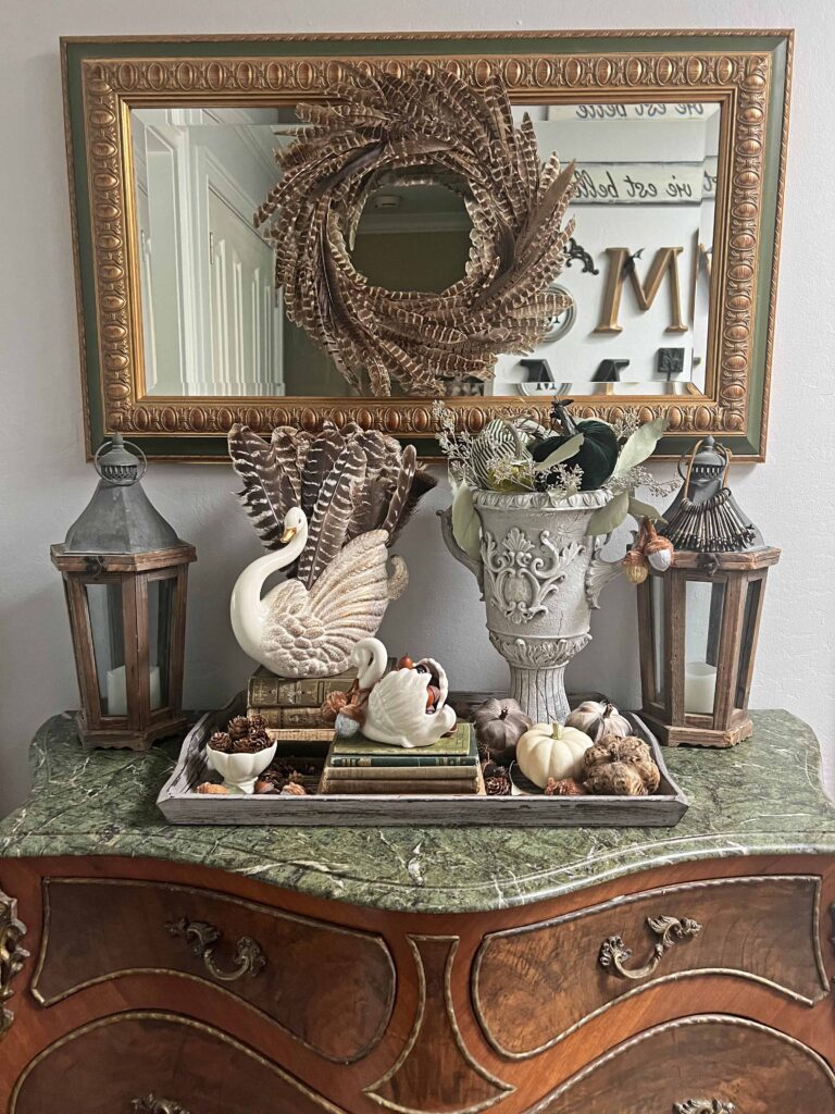 swan fall decor