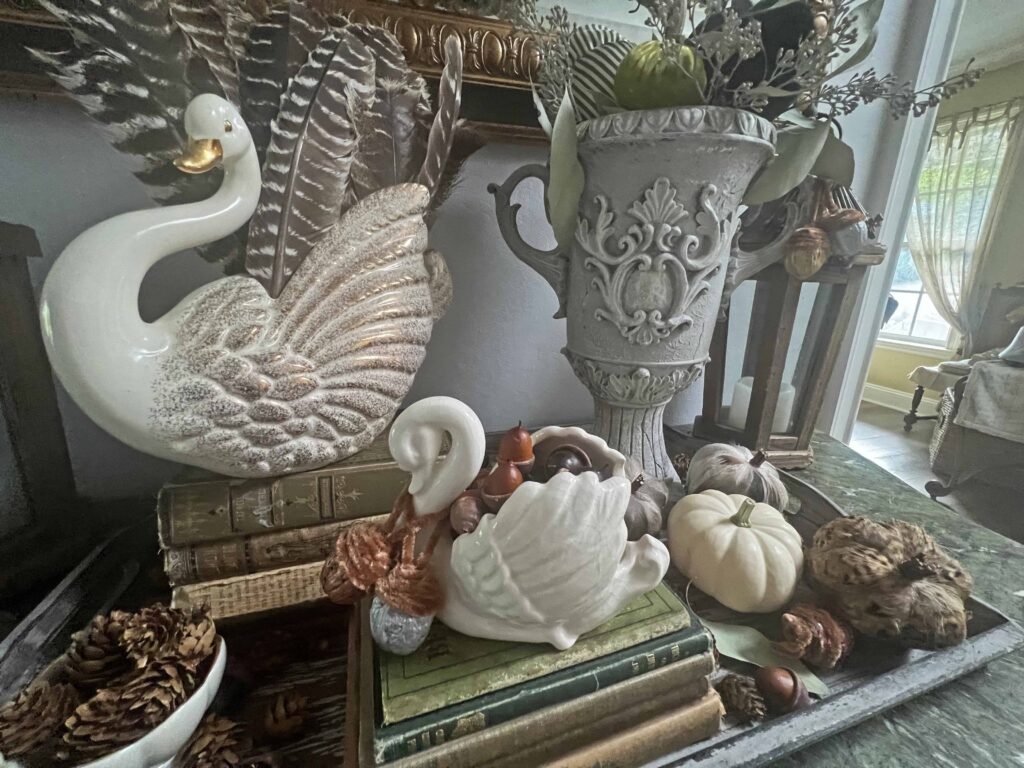 swan fall decor