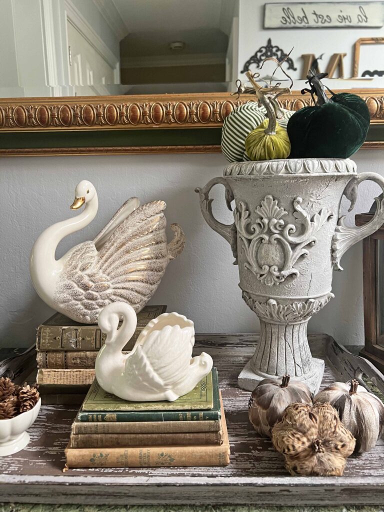 swan fall decor