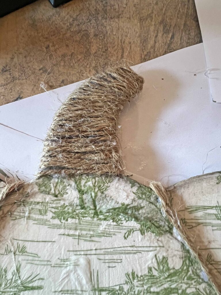 toile decoupaged DT pumpkin sign