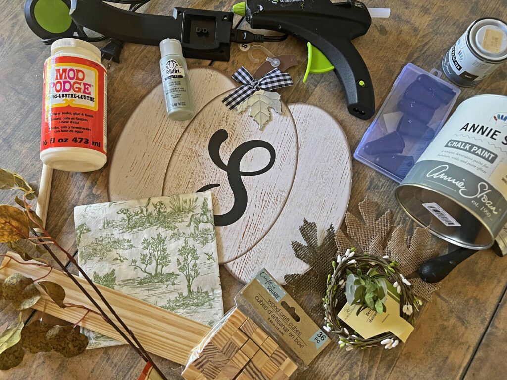 toilet decoupaged DT pumpkin sign