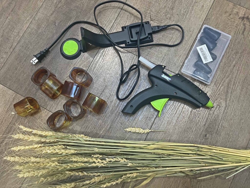 wheat napkin ring DIY