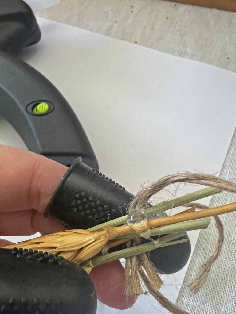 wheat napkin ring DIY