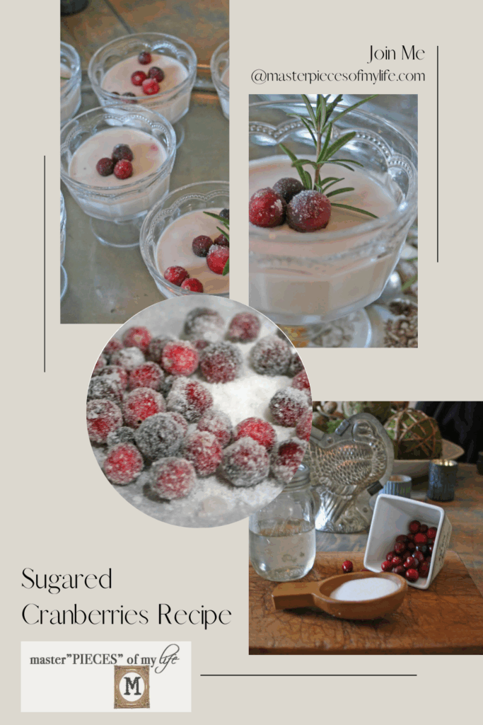 sugared cranberries recipe Pinterest