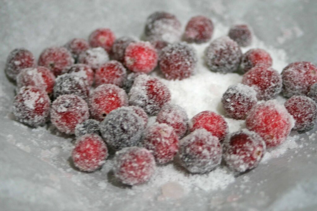 sugared cranberries recipe
