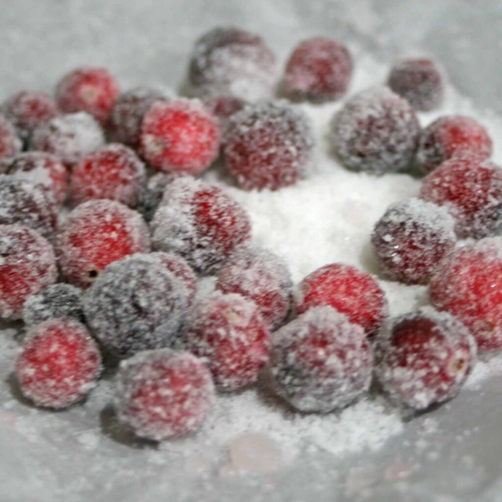 sugared cranberries recipe