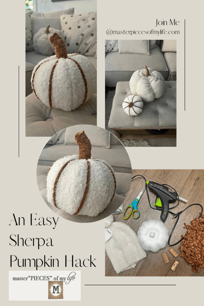 sherpa pumpkin hack Pinterest