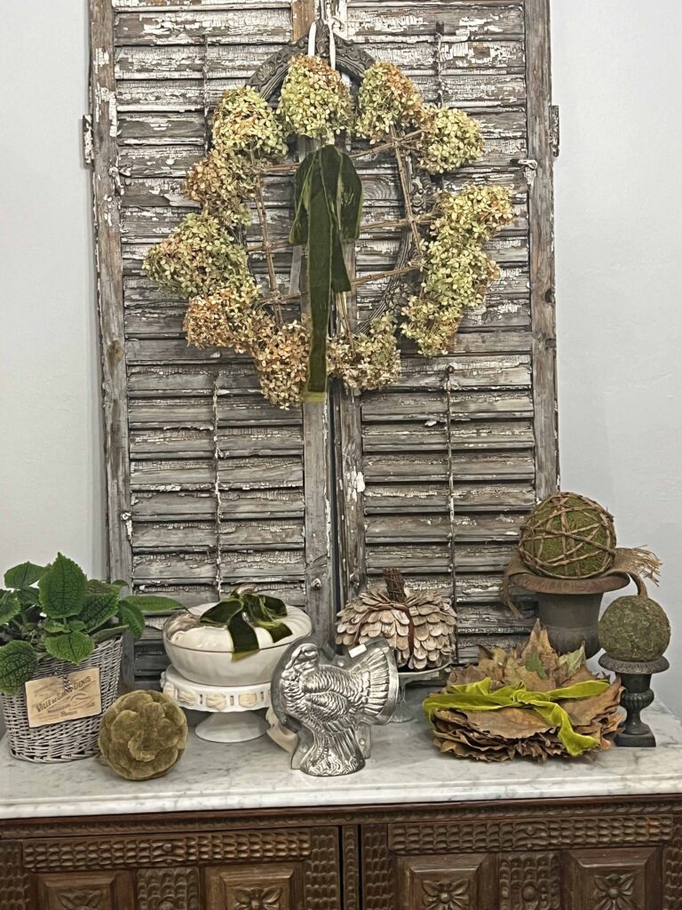 Thanksgiving lush green tablescape