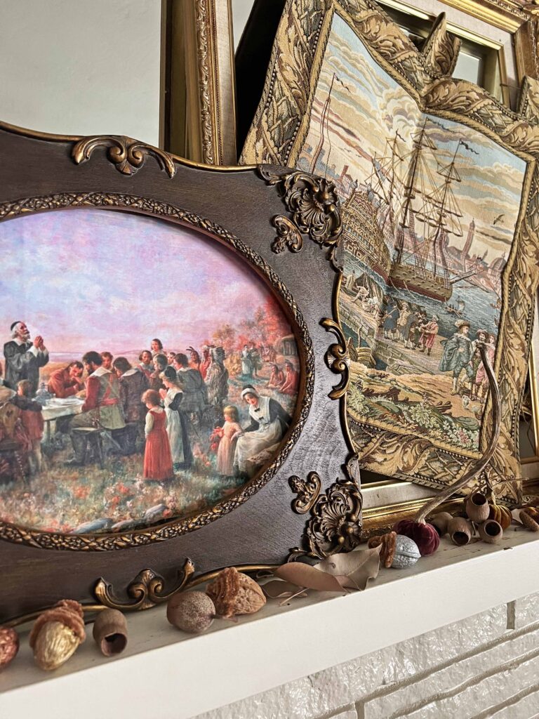 Thanksgiving Traditional Mantel Decor