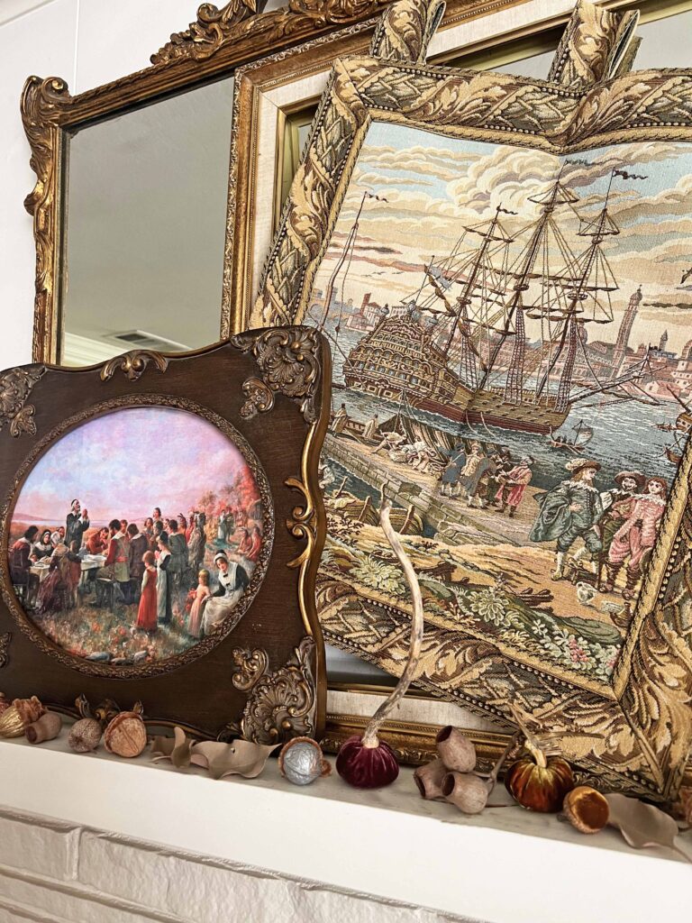 Thanksgiving Traditional Mantel Decor