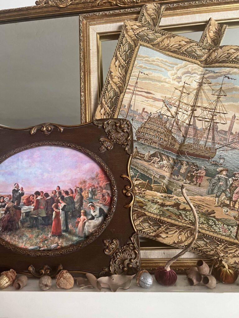 Thanksgiving Traditional Mantel Decor