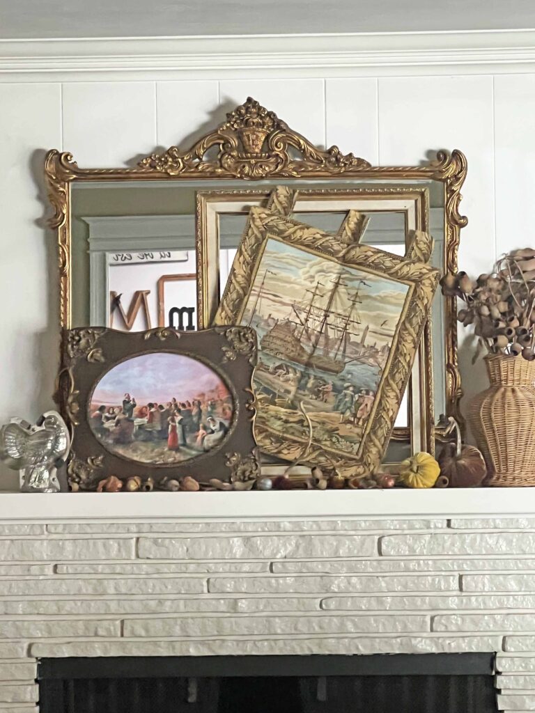 Thanksgiving Traditional Mantel Decor