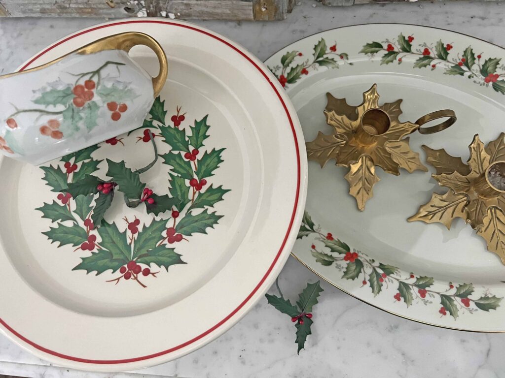 thrifting for Christmas Decor
