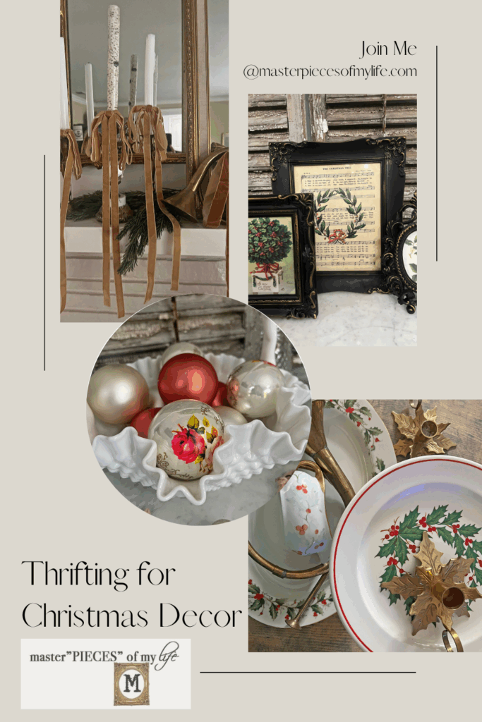 thrifting for Christmas Decor Pinterest