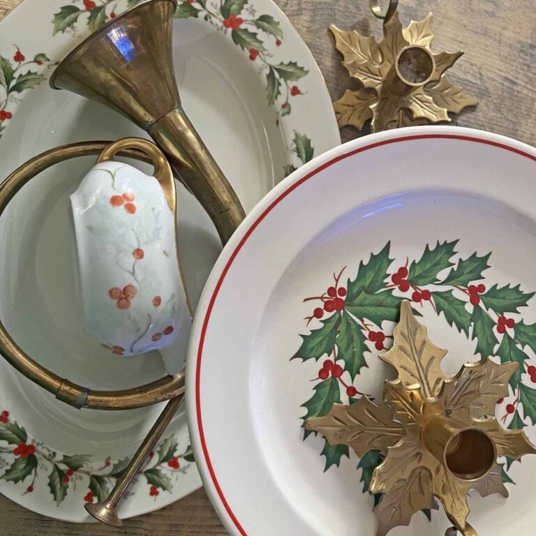 Thrifting for Christmas Decor