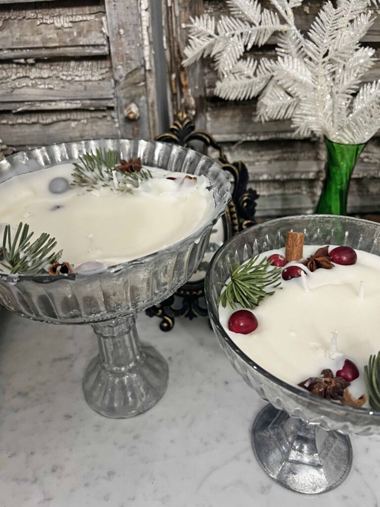 Christmas candle DIY