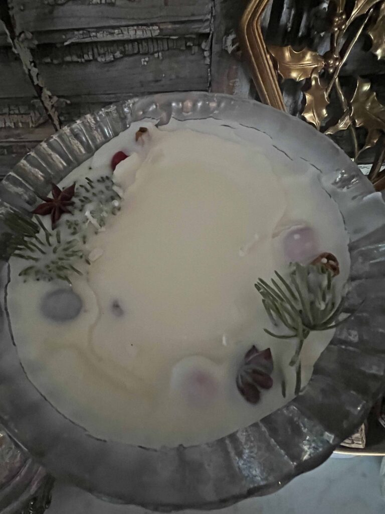 Christmas candle DIY