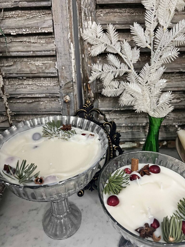 Christmas candle DIY