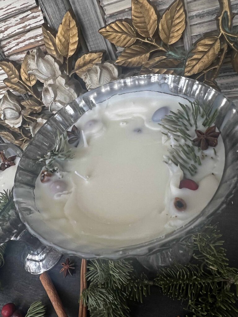 Christmas candle DIY