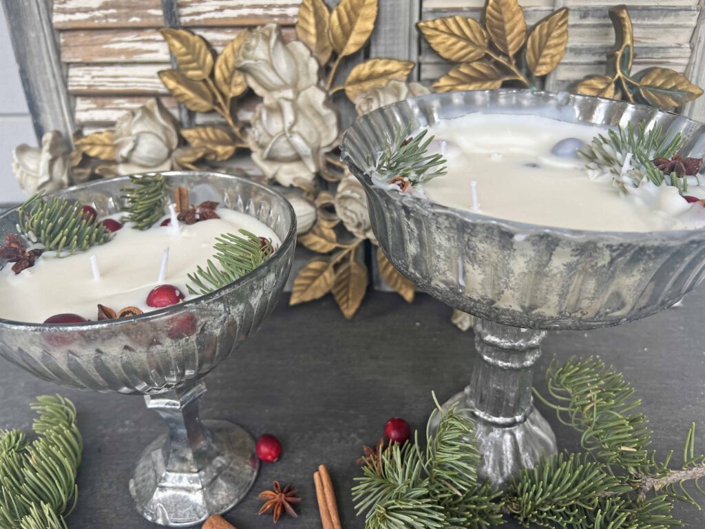 Christmas candle DIY