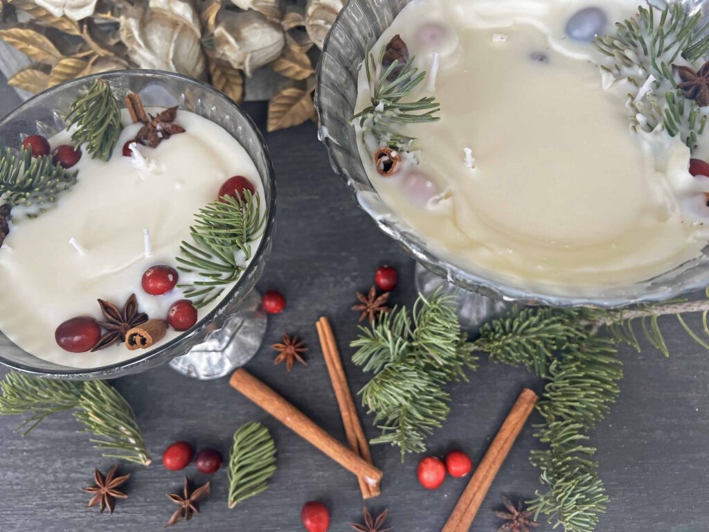 Christmas candle DIY