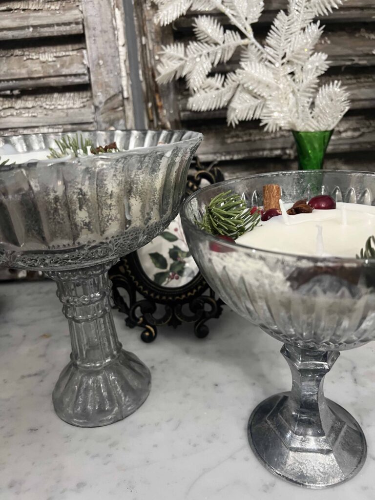 Christmas candle DIY