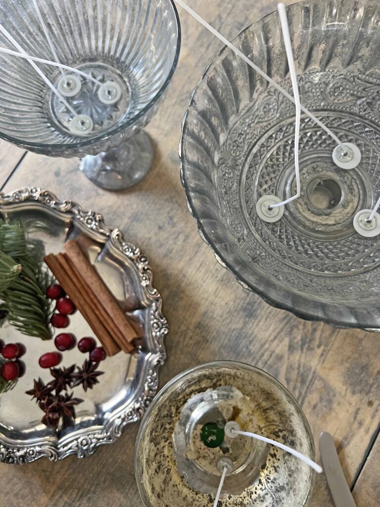 Christmas candle DIY