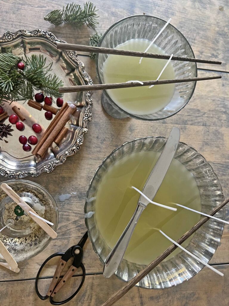 Christmas candle DIY