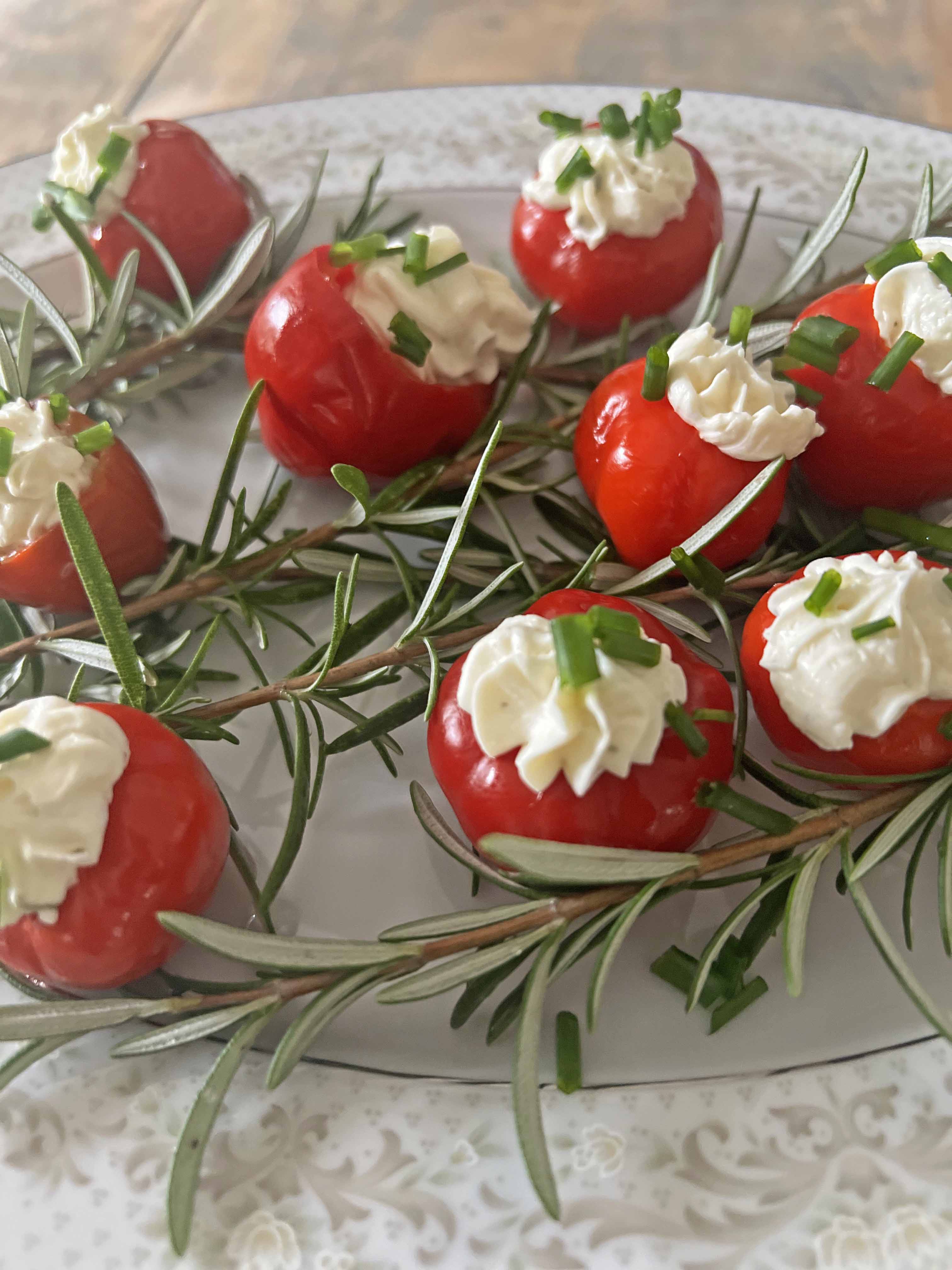 silky stuffed cherry peppers recipe