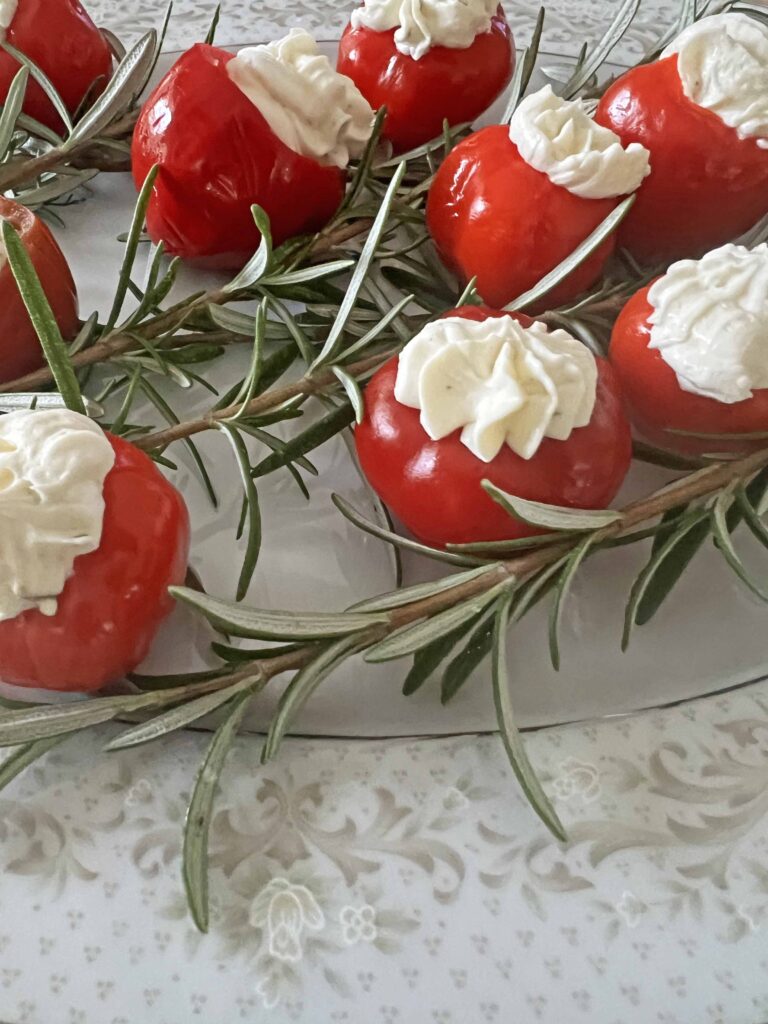 silky stuffed cherry peppers recipe