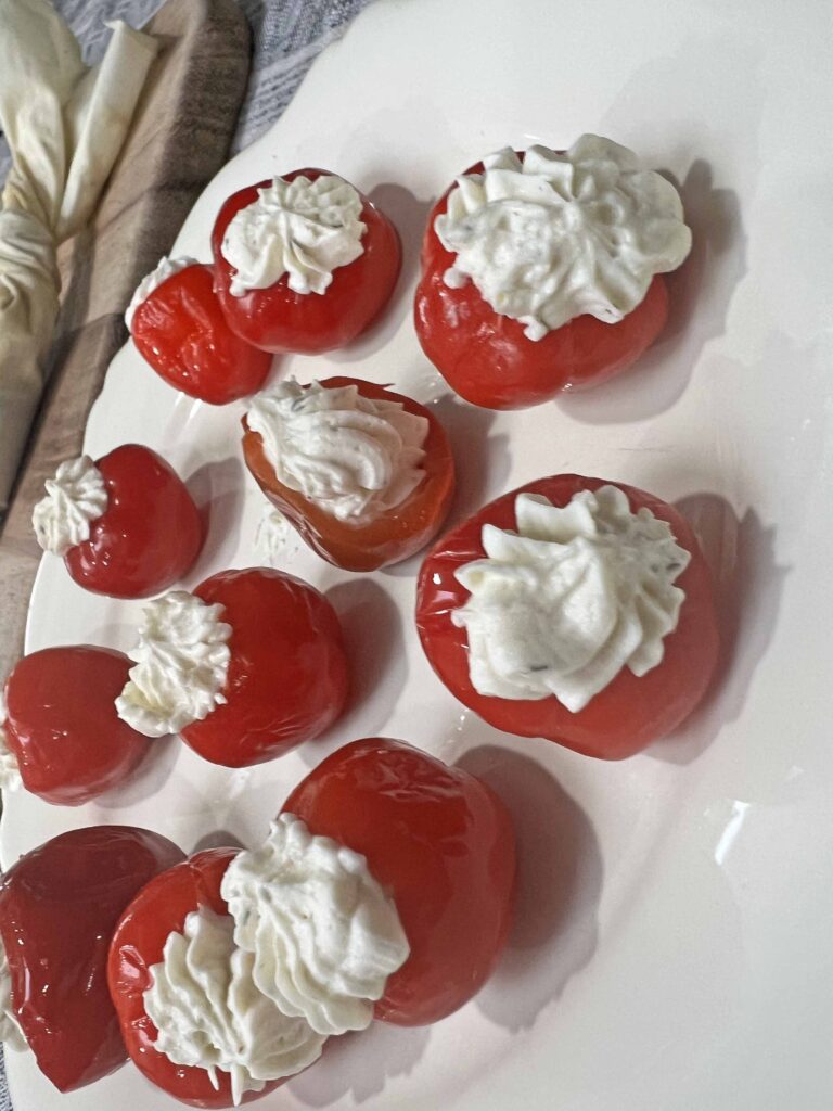 silky stuffed cherry peppers recipe