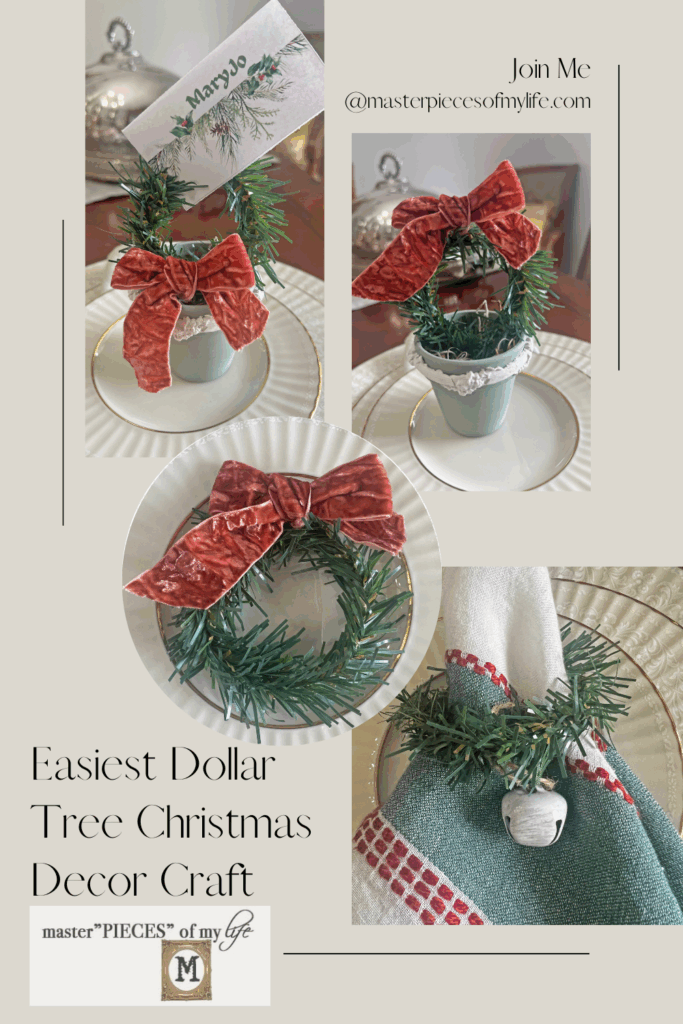Christmas Dollar Tree Easiest decor craft Pinterest