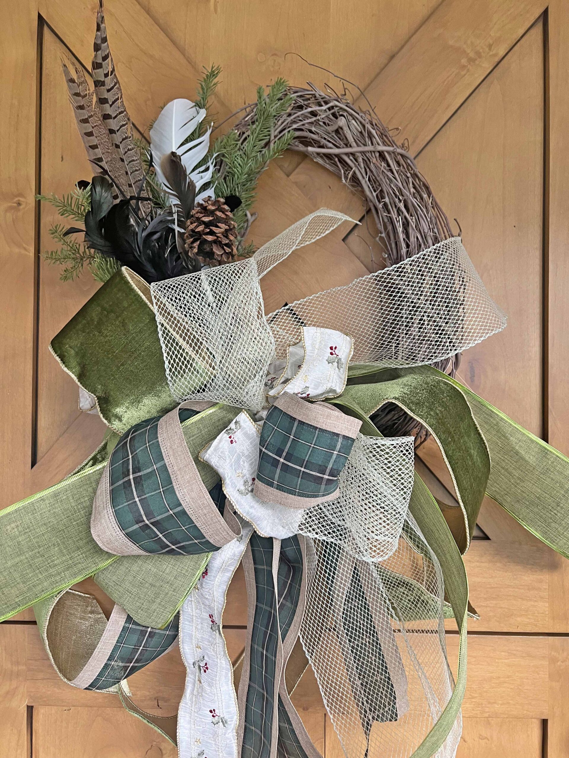 Christmas rustic wreath DIY