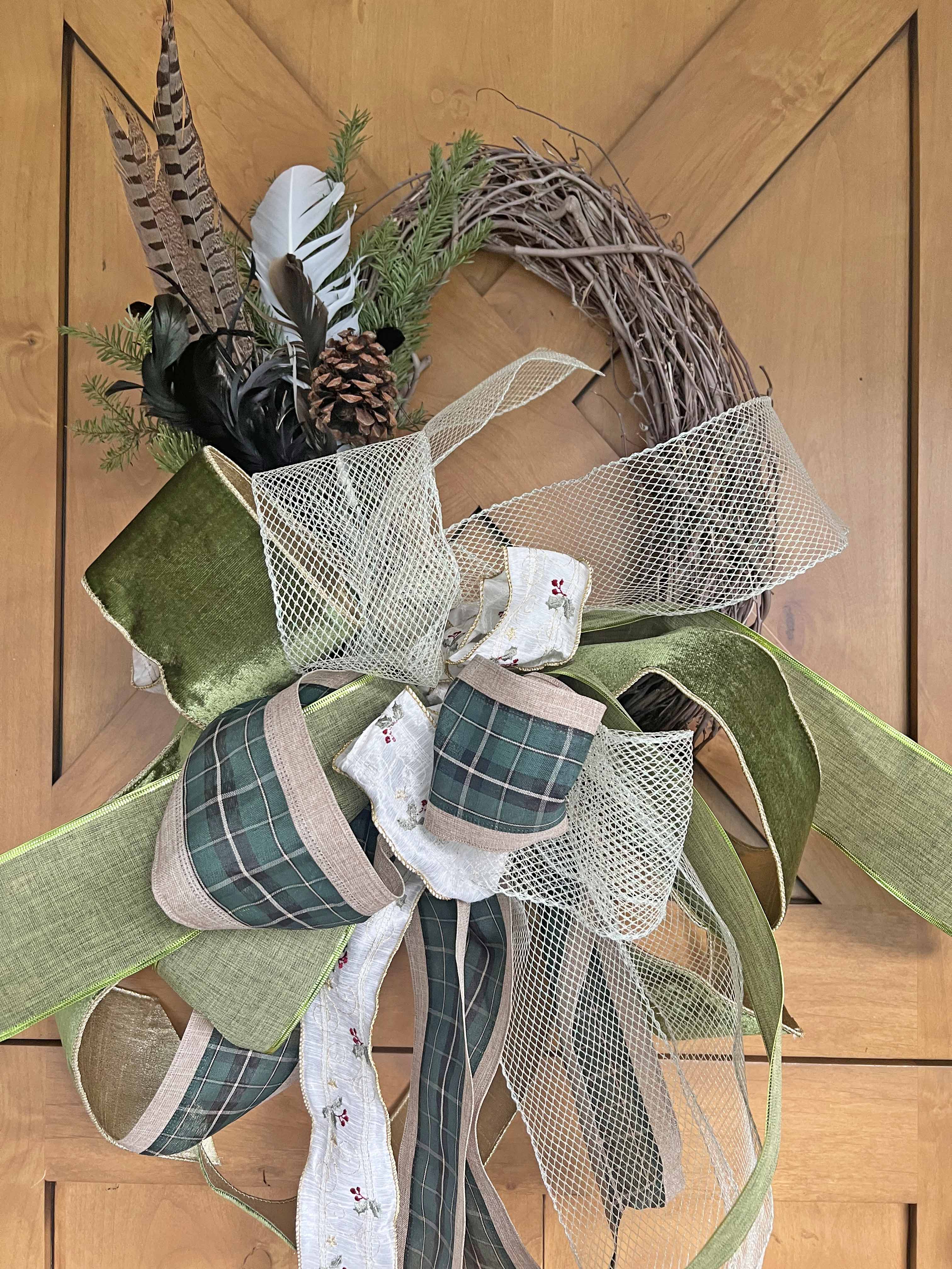 Christmas rustic wreath DIY