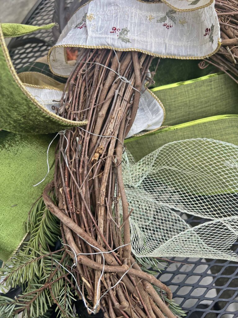 Christmas rustic wreath DIY