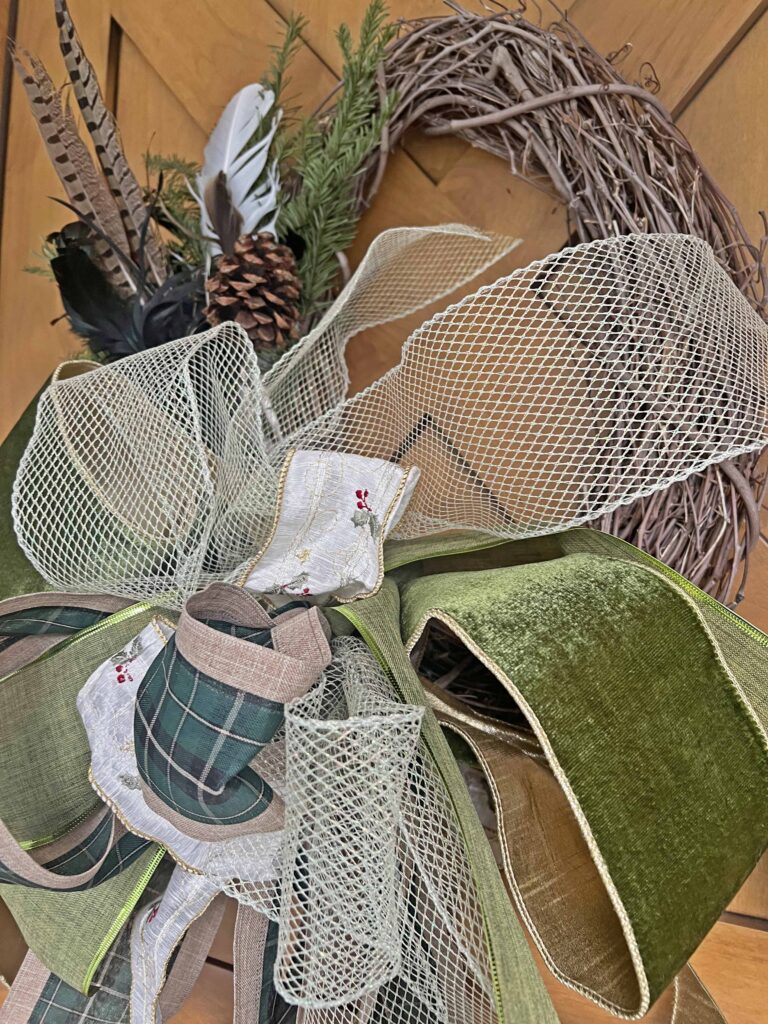 Christmas rustic wreath DIY