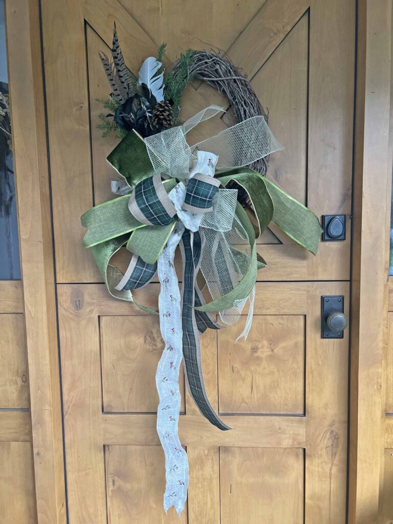 Christmas rustic wreath DIY