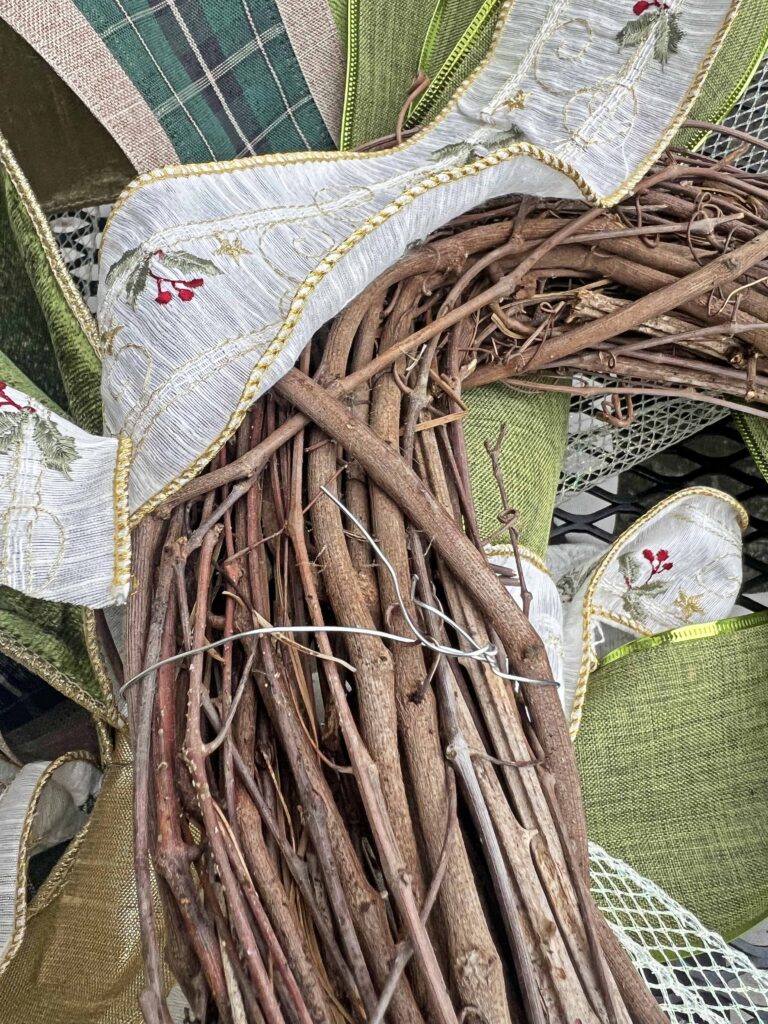 Christmas rustic wreath DIY