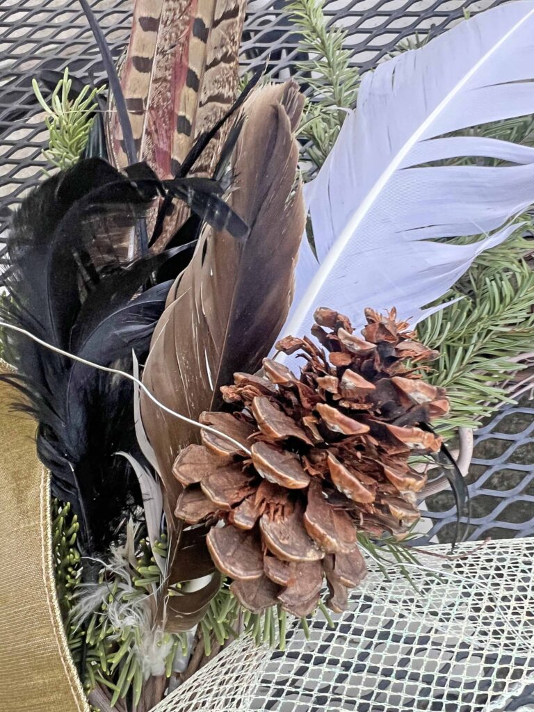 Christmas rustic wreath DIY